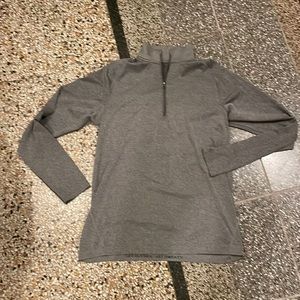 Lululemon Mens Zip Up Athletic Crew Neck Long Sleeve Shirt